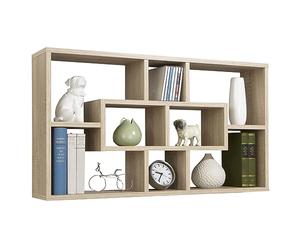 FMD furniture Etagère Murale, Bois, Chêne, 87 x 48 x 16 cm