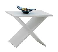 FMD furniture Table d'appoint, Bois, Blanc, 55 x 43 x 39 cm