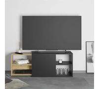 FMD Meuble TV avec 2 compartiments ouverts 133,5x39,9x49,2 cm unité tv