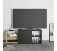 FMD Meuble TV avec 2 compartiments ouverts 133,5x39,9x49,2 cm, unité tv, buffet bas tv,, armoire tv 444232