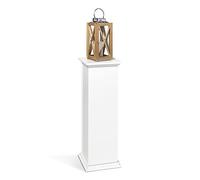 FMD Möbel 641-002 Essex 2 Console Déco avec Porte/Étagère Bois Blanc 30 x 30 x 58 cm