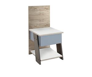 FMD Möbel, 814-003 Nona 3 Console de Chevet, Panneau de Particules, chêne Sable, 34 x 70 x 39 cm (l x L x H)