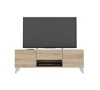 Meuble TV 2 portes 1 tiroir Brighton 2 - L140 cm x 46,5 cm