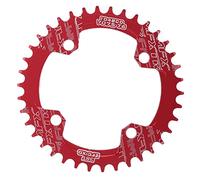 FMFXTR Chainring 38T Forte En Alliage D'aluminium Positif Négatif Gear Disque pour Vtt Coureurs De Croisière (Rouge)