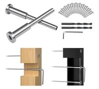 FMhotu Lot de 10 câbles invisibles de 0,3 cm, récepteur invisible en acier inoxydable T316 et extrémité de goujon de sertissage, tendeur de sertissage pour poteaux en bois/métal, matériel de