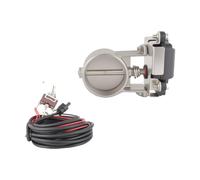 fmic.eu PERFORMANCE Clapet d'échappement électrique 70 mm / 2,75", clapet d'échappement avec interrupteur, valve d'échappement en acier inoxydable, système de clapet tuning
