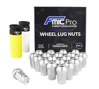FMIC.EU PERFORMANCE FMIC.Pro Lot de 20 écrous de roue coniques en aluminium M14 x 1,5 Argenté