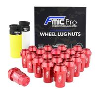 FMIC.EU PERFORMANCE FMIC.Pro Lot de 20 écrous de roue en aluminium M14 x 1,5 Rouge