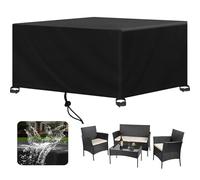 FMJTXD Housse Salon de Jardin Exterieur Imperméable, Tissu Oxford 420D Housse Table de Jardin, Bâche de Protection pour Meubles Jardin et Hivernage Meubles, Résistance au Vent (180x110x90cm)