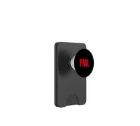 FML Expression d'argot rétro des années 80 au Design Minimaliste significatif PopSockets PopWallet pour MagSafe
