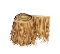 FMLCLSTJM Toit De Paille en Herbe Rouleau De Chaume De Palmier pour Toiture De Tiki Hut, Bar Extérieur, Pergola Ou Parasol, Résistant Aux Intempéries, Décoration De Jardin Tropical Durable(0.5m x 2m)