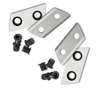 FMNian Remplacement de lame de coupe de déchiqueteuse de broyeur de jardin de 2 paires pour Einhell GH-KS 2440 HMH-E 2440 Sun Joe CJ601E outils pièce de rechange