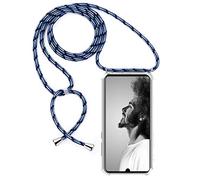 FMPCUON Coque Compatible avec Huawei Mate 20 X pour téléphone Portable avec Cordon, Lanyard Case Holder Ultra Mince Transparente TPU Bumper Etui Housse Coquille + Verre trempé
