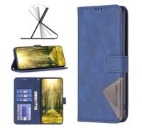 FMPCUON Coque en Cuir Honor X7a,Étui Téléphone Honor X7a,Housse Pochette Honor X7a Fonction Stand Etui Coque Portefeuille,Bleu