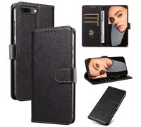 FMPCUON Coque pour iPhone 7 Plus/iPhone 8 Plus Etui RFID Protection Housse en Premium Cuir Pochette Portefeuille Rabat Clapet Case Porte Carte Magnétique Étui pour iPhone 7 Plus/8 Plus - Noir