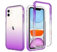 FMPCUON Coque pour OnePlus 10 Pro Etui, avec 2 Protecteur D'écran Coque Transparent Silicone TPU Case Intégral 360 Degres Full Body Protection Coque Housse pour OnePlus 10 Pro, Violette