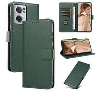 FMPCUON Coque pour OnePlus Nord CE2 5G Etui RFID Protection Housse en Premium Cuir Pochette Portefeuille Rabat Clapet Case Porte Carte Magnétique Étui pour OnePlus Nord CE2 5G - Vert