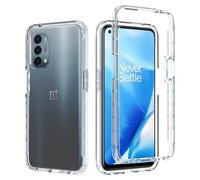FMPCUON Coque pour OnePlus Nord N200 5G Etui, avec 2 Protecteur D'écran Coque Transparent Silicone TPU Case Intégral 360 Degres Full Body Protection Coque Housse pour OnePlus Nord N200 5G, Transparent
