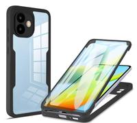 FMPCUON Coque pour Xiaomi Redmi Note 9s/Note 9 Pro,Antichoc Housse avec Protection écran intégrée 360 degrés Rugged Silicone Liquide Case Bumper Étui pour Xiaomi Redmi Note 9s/Note 9 Pro,Noir