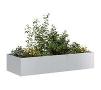 FMPGJLYH Jardinière en acier galvanisé - Jardinière surélevée sans fond | Grand espace de rangement, supports intérieurs robustes, utilisation polyvalente