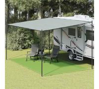FMPGJLYH Tapis de tente vert clair 300 x 600 cm, tapis de camping pour auvent de caravane, tapis de terrasse, revêtement de sol d'extérieur en polyéthylène haute densité résistant avec œillets