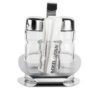 FMprofessional 22512 Menage 4 Pièces Verre/Inox