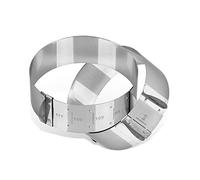 FMprofessional Cercle à Pâtisserie Réglable en INOX 9 à 11,7 cm