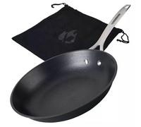 FMprofessional Force Poêle en fonte 28 cm - Poêle à frire avec revêtement antiadhésif de qualité supérieure - Convient à tous les types de feux (y compris l'induction) - Environ 29 x 49 x 8,3 cm