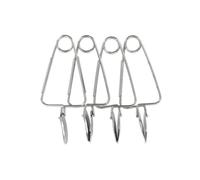 FMprofessional Pince à escargot 21881 - Lot de 4 inox argenté 22,7x11,6x5 cm