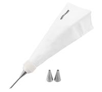 FM Professional Poche à douille professionnelle 21508 en coton 3 douilles inox 28 x 18,5 cm