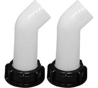 FmtwPhn 2 Pièces Bec De Vidange avec Ecrou IBC 1000L Buse De Réservoir d'eau Raccord De Vanne Extension Buse De Tuyau Adaptateur IBC d'eau Bec De Robinet pour Raccord Robinet Cuve IBC 2 Pouces