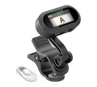 FmtwPhn Accordeur d'Instruments - Accordeur Clip pour Basse,Grand Écran LCD Clair Rotation 360° Précis Rapide Portable Maison Acoustique Scène Musiciens Cours Basse Pratique Électrique