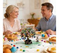 FmtwPhn Cartes de Voeux en 3D | Carte en Relief Œuf et Lapin de Pâques Souvenir en Papier,Carte Souvenir De Pâques - pour l'Entourage Amis Famille et Enseignants