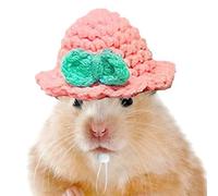 FmtwPhn Chapeaux de Compagnie de Hamster, Chapeaux tricotés pour Petit Animal | Chapeau de Hamster en Tricot de Casse-tête Mignon | Vêtements d'animaux colorés avec des Accessoires de Costumes Doux