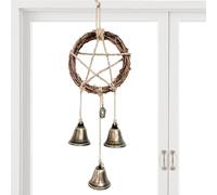 FmtwPhn Cloches de sorcières, carillons éoliens Boho | Décor païen Suspendu Boho - Fournitures de sorcière esthétiques, Cloches de Bouton de Porte décoratives pour Magasin de dortoir à Domicile