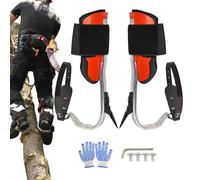FmtwPhn Crampons d'escalade pour Arbres,Équipement d'escalade Portable avec Griffes,Kit Harnais Robust Outil Sécurisé pour Sport Extérieur Survie Cueillette Fruits - pour Sports de Plein Air Jungle