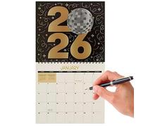 FmtwPhn D-iamond Kit de calendrier artistique 2026 - Calendrier mural avec 12 motifs mensuels, combine artisanat créatif et chronométrage fonctionnel, parfait pour la décoration de la maison et du