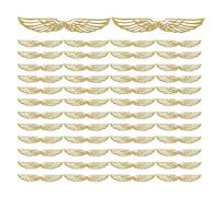 FmtwPhn Décoration Pour Gâteau D'anniversaire | Aile Brillante Or Pailletée Pour Décoration De Gâteau,50 Pièces Fournitures En Papier Pour Pâtisserie Crème Glacée Table Mousse Thème Danse Boulangerie