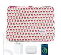 FmtwPhn Housse D'Ordinateur Portable À Fleurs 35x26x3cm, Étui De Protection Élégant pour Femmes, Protection Contre Les Rayures Et Les Chocs, Idéal pour Le Travail, Le-s Études Et L-ES Déplacements