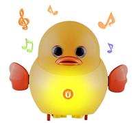 FmtwPhn Jouets pour Animaux de Canard | Jouet sonore d'animal éveillé électrique - Jouet Rampant électrique de Conception de Statue Animale magnétique de 2 Modes légers pour des