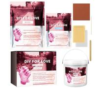 FmtwPhn Kit de sculpture à la main - Souvenir - Poudre de coulée à la main pour la Saint-Valentin - Plâtre Saint Valentin - Modèle de main - Poudre de bricolage pour les activités de vacances