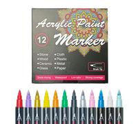 FmtwPhn Marqueurs Temporaires Pour La Peau - 12 Marqueurs De Maquillage Lavables Hypoallergéniques - Set de Stylos Dessin Artistique, Accessoires Maquillage Artistique pour Femmes, Hommes et