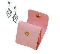 FmtwPhn Mini Trousse de Voyage à Bijoux | Pochette Portable avec Boucle | Organisateur à Bijoux Pliable et Portable | Pour Femmes, Filles, Bagues, Bracelets et Broches