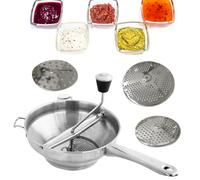 FmtwPhn Moulin À Nourriture Moulin Alimentaire Rotatif 19x8x33.5 Cm Broyeur De Nourriture Ergonomique Broyeur De Cuisine Rotatif Disques De Fraisage Alimentaires Pour Sauce Tomate Pommes De Terre