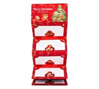 FmtwPhn Tirelire de Noël, 10 compartiments, support festif pliable - Boîte à monnaie extensible - Pour demande en mariage, enfants, festival, anniversaire, Saint-Valentin, adultes, femmes, amis