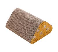 FmtwPhn Triangle à gratter pour chat,Griffoir à chat triangulaire en carton | Grattoir pour chat en carton - Planche à gratter pour chat avec surface inclinée, comprend un jouet cloche pour animaux de