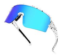 FMY Lunettes de soleil polarisées pour cyclisme, sport, style pit-vipe protection UV400, baseball, course à pied, pêche pour homme et femme
