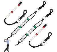 FMYODWU 4 pièces portable étiquette de score de golf, Golf Scorekeeper compteur balle boulier avec clip, balle de golf collier de perles avec clip pour le sport de golf en plein air club de sport
