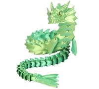Fmzrbnih 3D Printed Articulated Dragon - 17.3in Joint Fidget Toy, Creative Stress Relief Ornament, Unique Plaything | Multipurpose 3d Printed Flexible Dragon for Girls Kids Friends Family Giffts