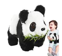 Fmzrbnih Animal Panda - Peluche Panda - Jouet Panda Portable | Figurine Réaliste De Panda Animaux Électronique Avec Sons Et Mouvements, Peluche Panda Multifonction Pour Enfants, Maison, Intérieur, F